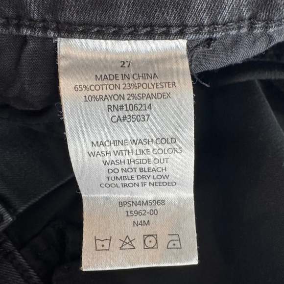 JOES JEANS Women's Skinny Jeans Faded Black ankle  Size 27 Denim Stretch - Picture 7 of 7